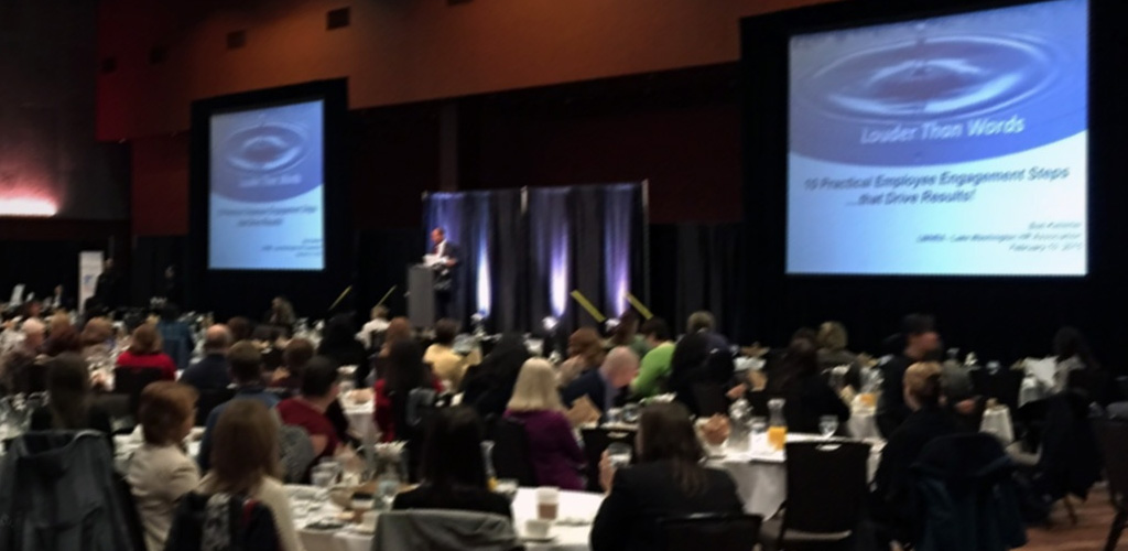 Previous Events - image of presentation of Bob Kelleher's Louder Than Words